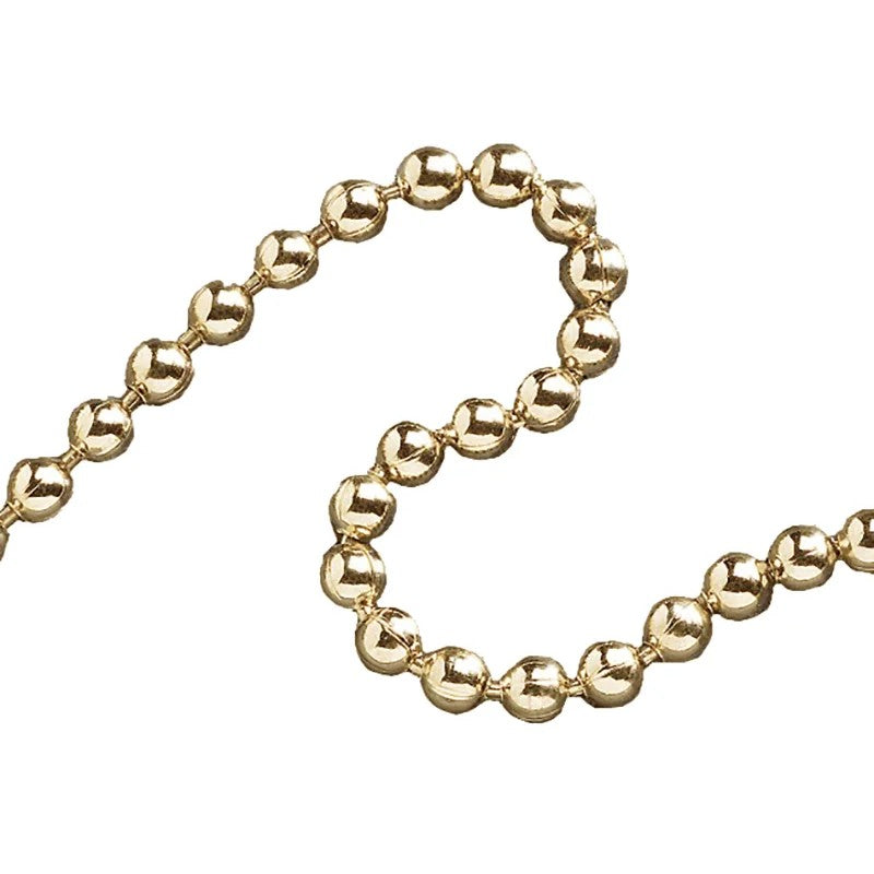 Faithfull Ball Chain Polished Brass 3.2mm x 10m - FAICHBPB3210