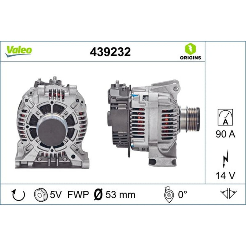 Valeo Car Alternator 12V 439232