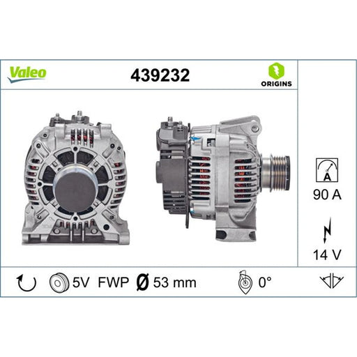 Valeo Car Alternator 12V 439232