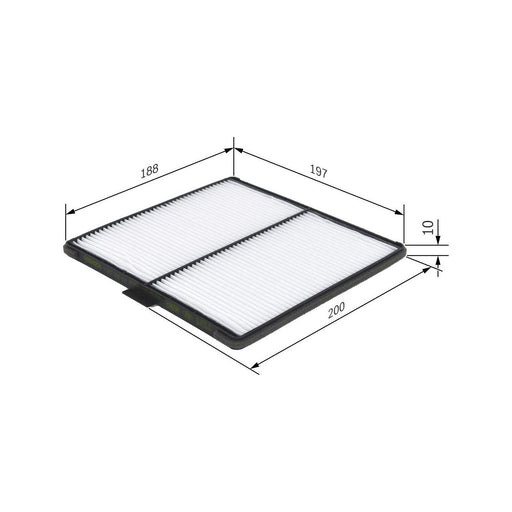 Genuine Bosch Car Cabin Filter M2171 Fits Chevrolet Matiz - 1.0 - 09-09 19874321 Bosch  - Town Parts