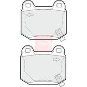 Apec Rear Brake Pad Set PAD1392