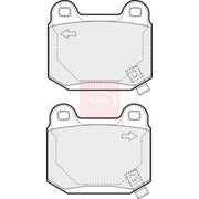 Apec Rear Brake Pad Set PAD1392