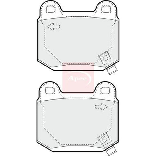 Apec Rear Brake Pad Set PAD1392
