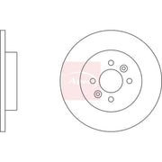 Apec 2 x Solid Rear Brake Discs DSK2402