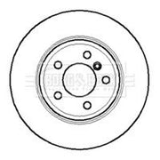 Borg & Beck 2 x Solid Rear Brake Discs BBD5900S