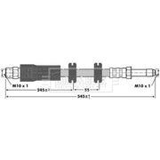 Borg & Beck Brake Hydraulic Hose Line Front Left BBH6812
