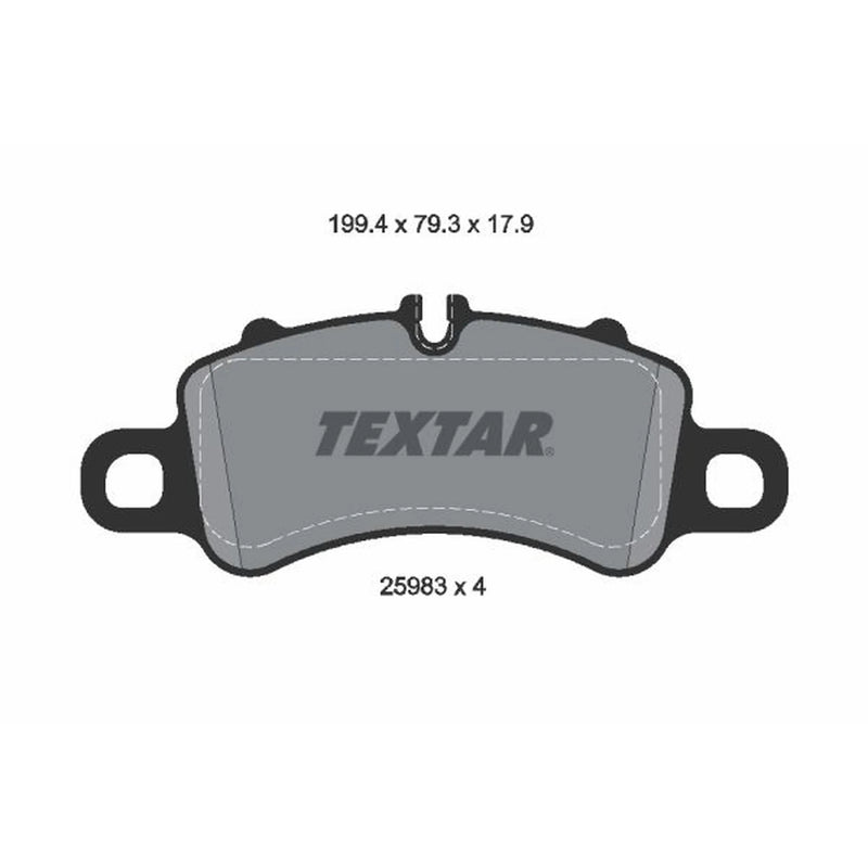 Textar Front Brake Pad Set 2598303
