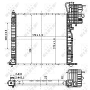 NRF Engine Radiator 53177