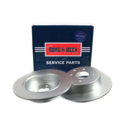Borg & Beck 2 x Solid Rear Brake Discs BBD5170