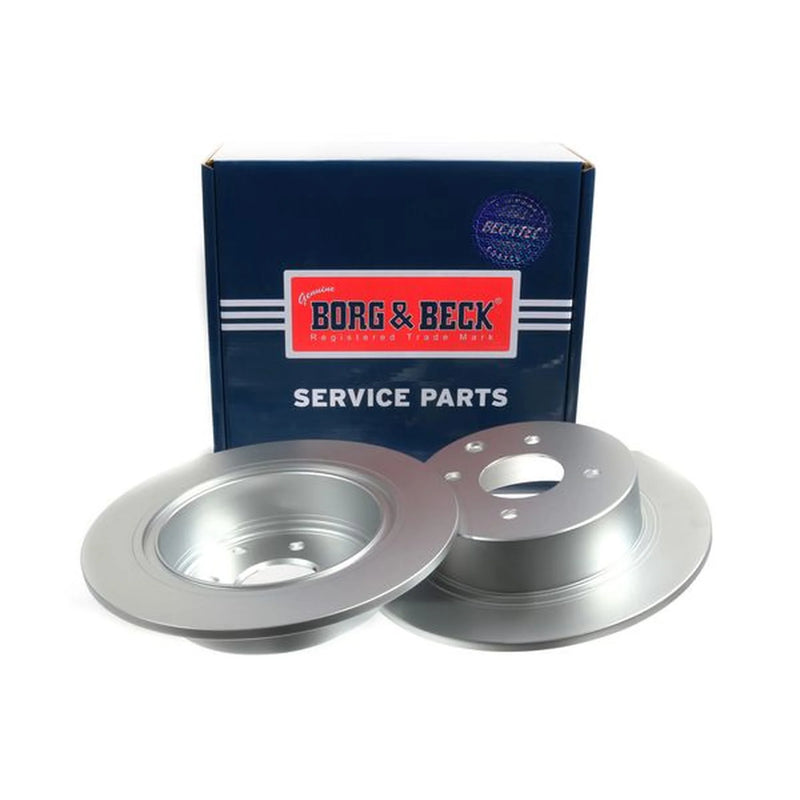Borg & Beck 2 x Solid Rear Brake Discs BBD5170