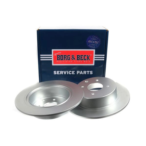 Borg & Beck 2 x Solid Rear Brake Discs BBD5170