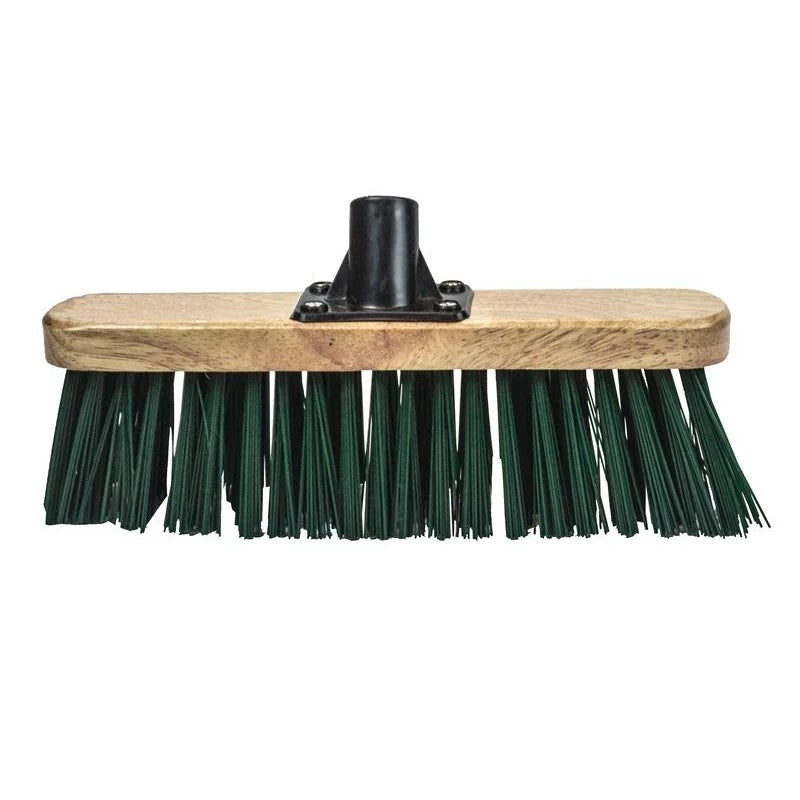 Faithfull Stiff Green Broom Head 300mm (12in) Threaded Socket - FAIBRSTIF12R