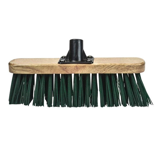 Faithfull Stiff Green Broom Head 300mm (12in) Threaded Socket - FAIBRSTIF12R