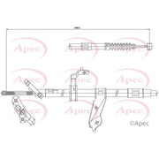Apec Handbrake Cable Left Rear CAB1440