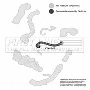 First Line Intercooler Turbo Charge Air Hose FTH1542