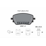 Textar Rear Brake Pad Set 2298701