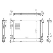 NRF Engine Radiator 550039
