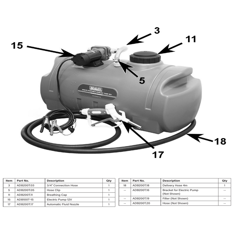 Sealey Automatic Fluid Nozzle