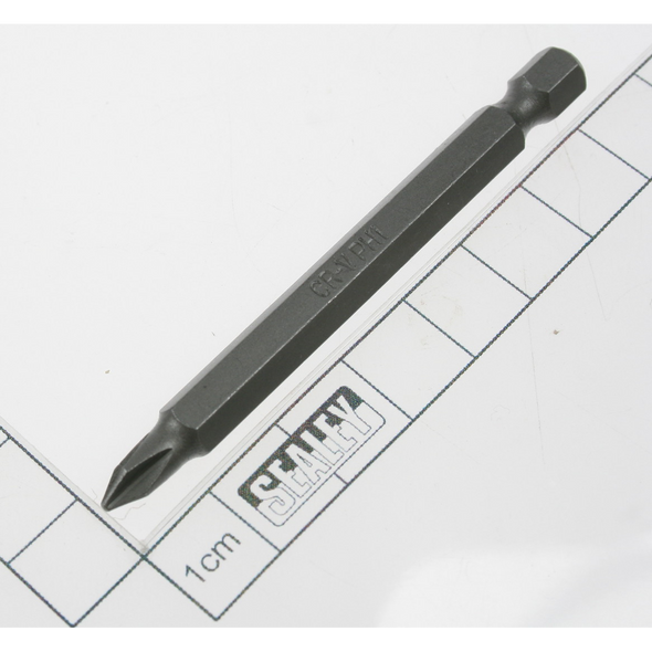 Sealey Phillips bit ph1 x 75mml 1/4"dr
