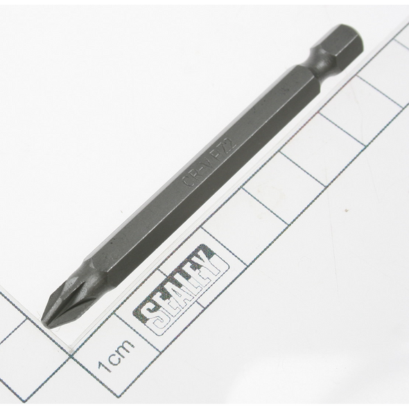 Sealey Pozi bit pz2 x 75mml 1/4"dr