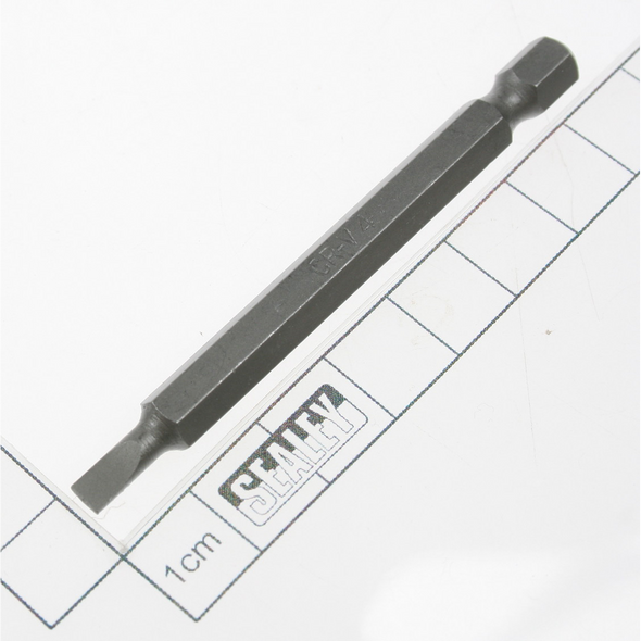 Sealey Slotted bit sl4 x 75mml 1/4"dr