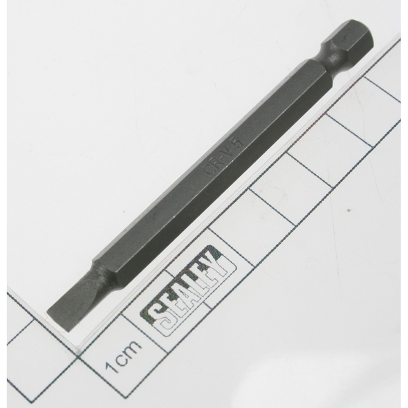 Sealey Slotted bit sl5 x 75mml 1/4"dr