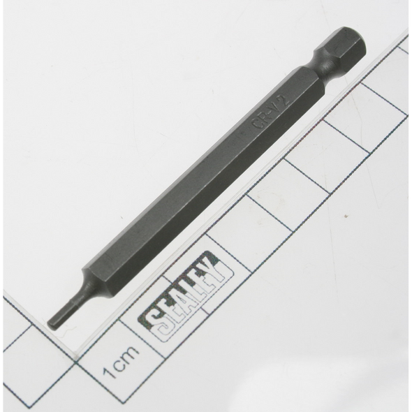 Sealey Hex bit h2 x 75mml 1/4"dr