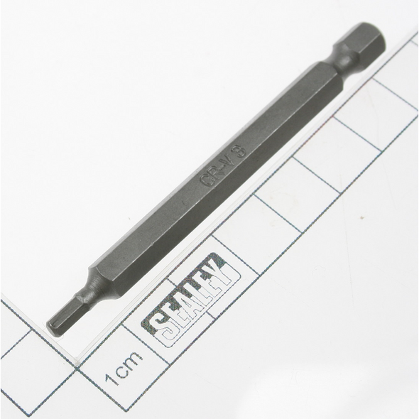 Sealey Hex bit h3 x 75mml 1/4"dr
