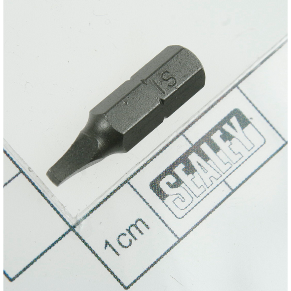 Sealey Square bit 1 x 25mm short 1/4"dr