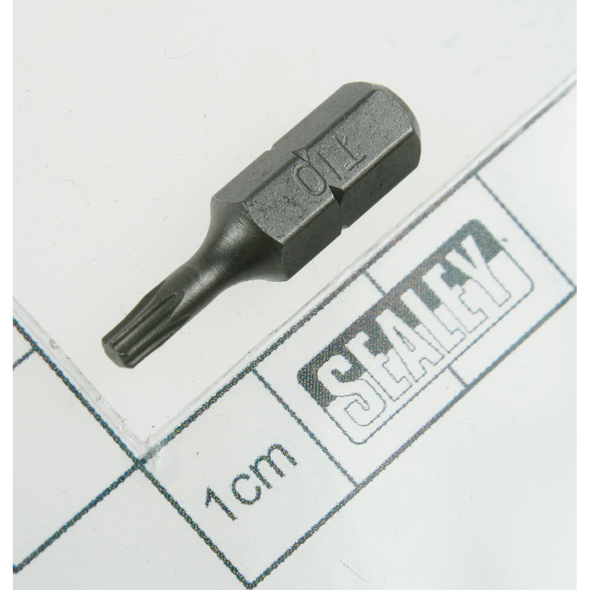 Sealey Security bit tt10 x 25mm short 1/4"dr