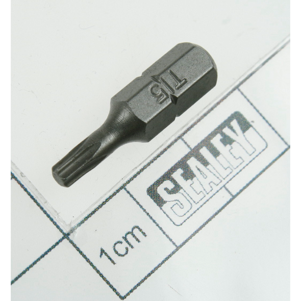 Sealey Security bit tt15 x 25mm short 1/4"dr