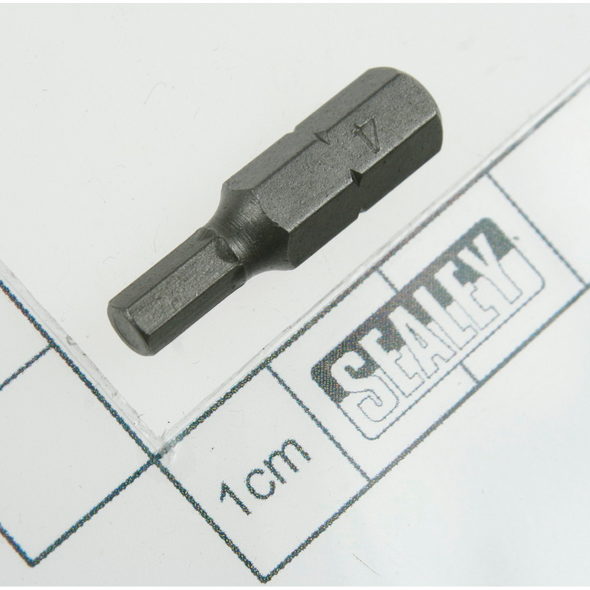 Sealey Hex bit 4 x 25mm short 1/4"dr