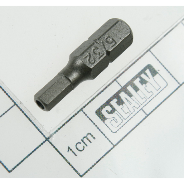 Sealey Security bit h5/32 x 25mm short 1/4"dr