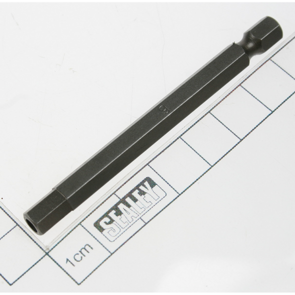 Sealey Hex bit h6 x 75mm long 1/4"dr