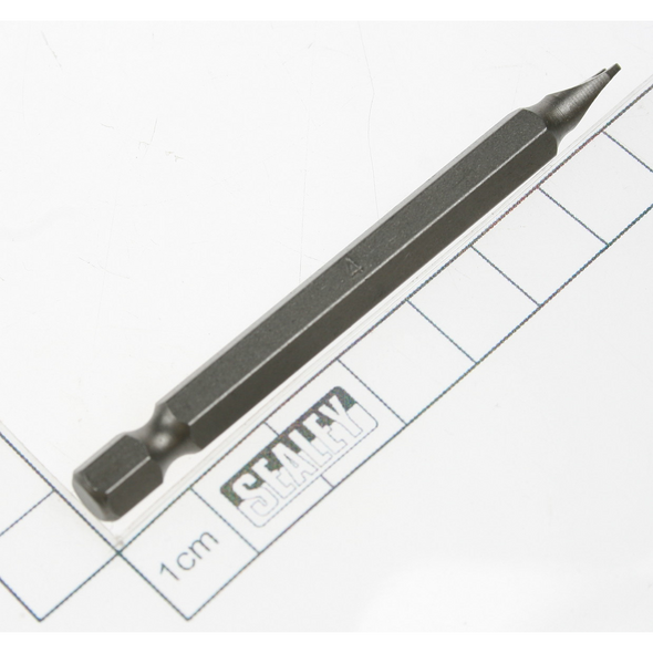 Sealey Spanner bit 4 x 75mm long 1/4"dr