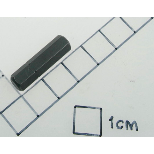Sealey Hex bit 1/4" x 25mm short 1/4" drive