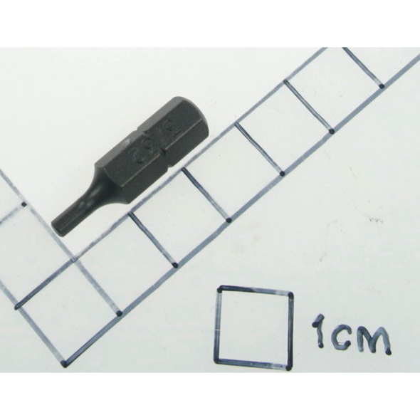 Sealey Hex bit 3/32" x 25mm short 1/4" dr. (so)