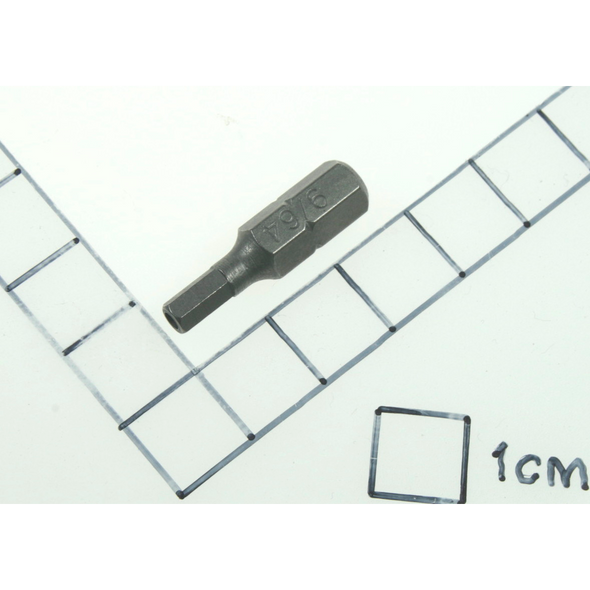 Sealey Hex bit 9/64" x 25mm short 1/4" dr.