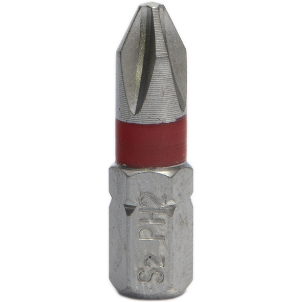 Sealey Phillips Bit PH2 25mml (Red)