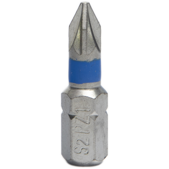 Sealey Pozi Bit PZ1 25mml (Blue)