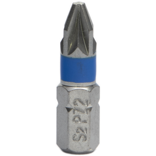 Sealey Pozi Bit PZ2 25mml (Blue)