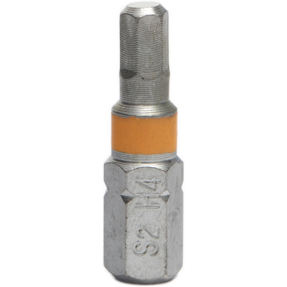 Sealey Hex Bit H4 25mml (Amber)