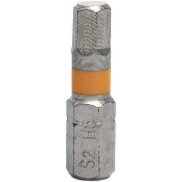 Sealey Hex Bit H5 25mml (Amber)