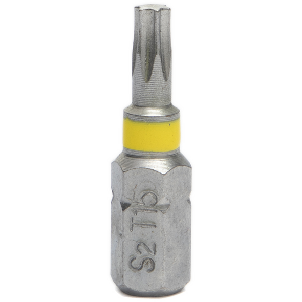 Sealey Trx-Star Bit T15 25mml (Yellow)