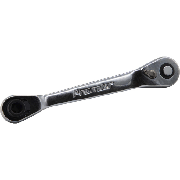 Sealey 1/4"Hex-1/4”Sq Dr Micro Ratchet Bit Driver/Wrench