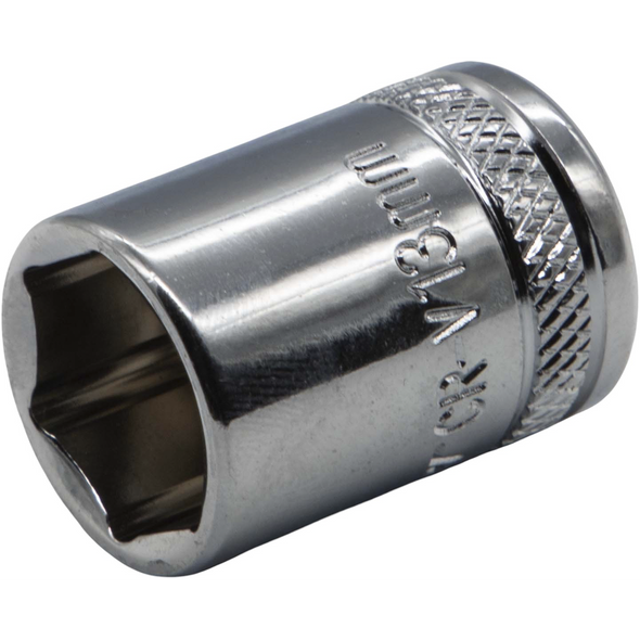 Sealey 1/4"Dr Socket 13mm 25mmL (Knurled Ring)