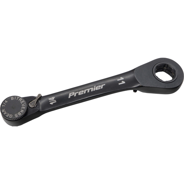 Sealey 1/4"Dr Mini Double End Ratchet Wrench 11mm Go-Through