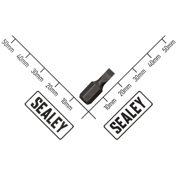 Sealey 1/4"Dr Low Profile Slotted Bit 4mm