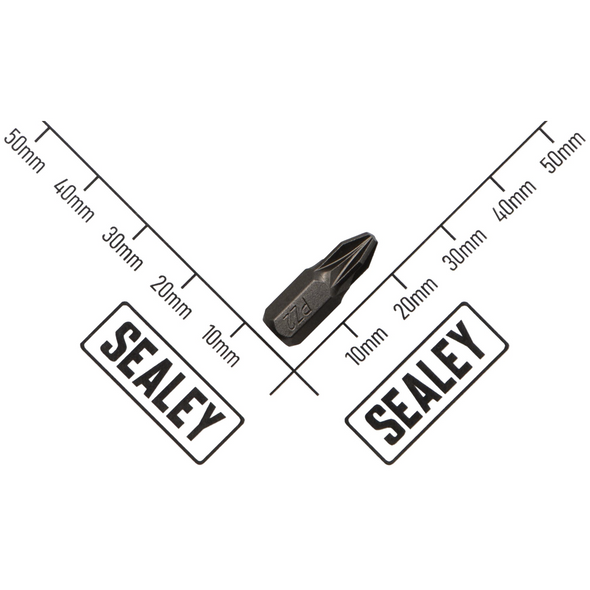 Sealey 1/4"Dr Low Profile Pozi Bit PZ2