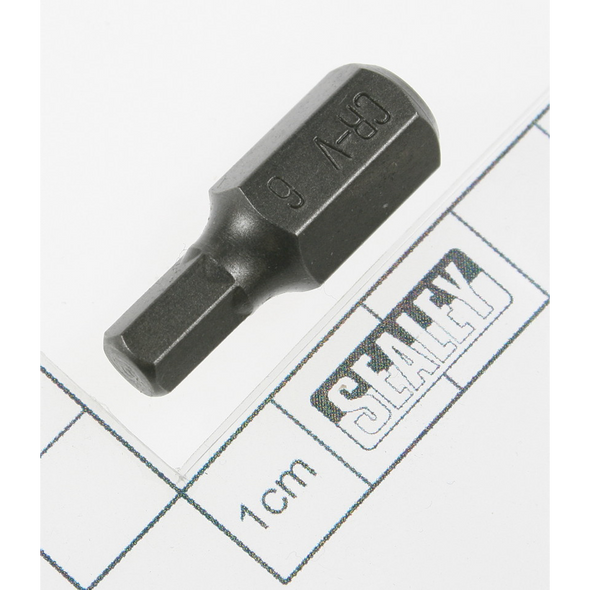 Sealey Hex bit 06mm,short:10mm shank